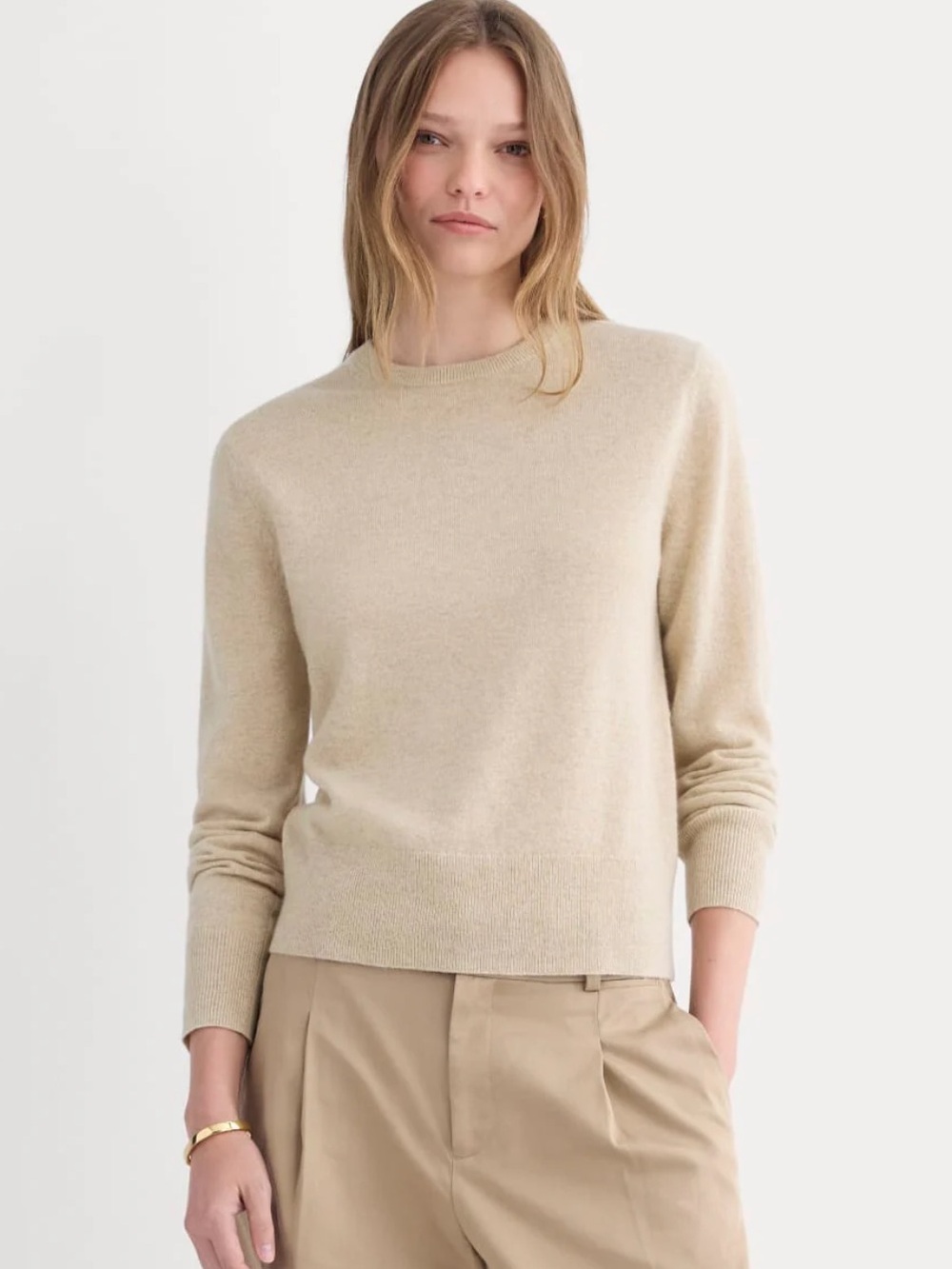 Everlane Cashmere Slim Crew Sweater
